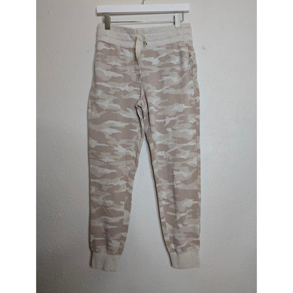 Athleta Womens Size Small Balance Printed Joggers Athlesuir Camo Beige Pull‎ On